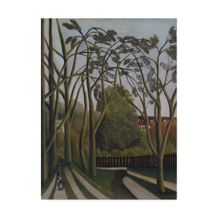 Henri J.F. Le Douanier Rousseau 'Bievre Near Bic�tre' Canvas Art,35x47